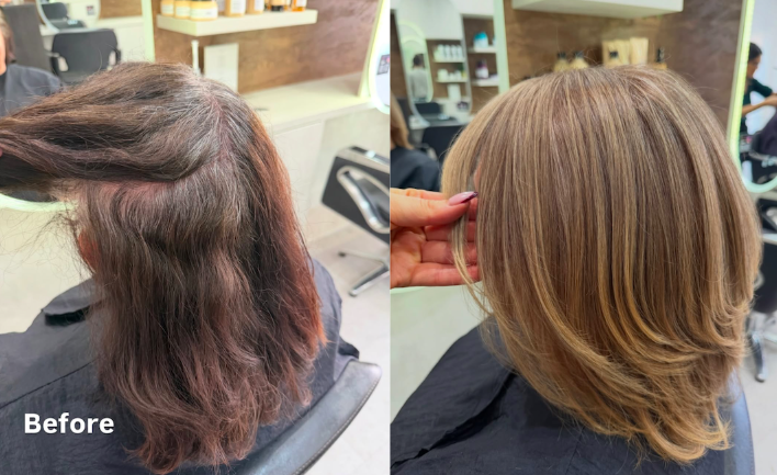 Grey hair blending Northampton